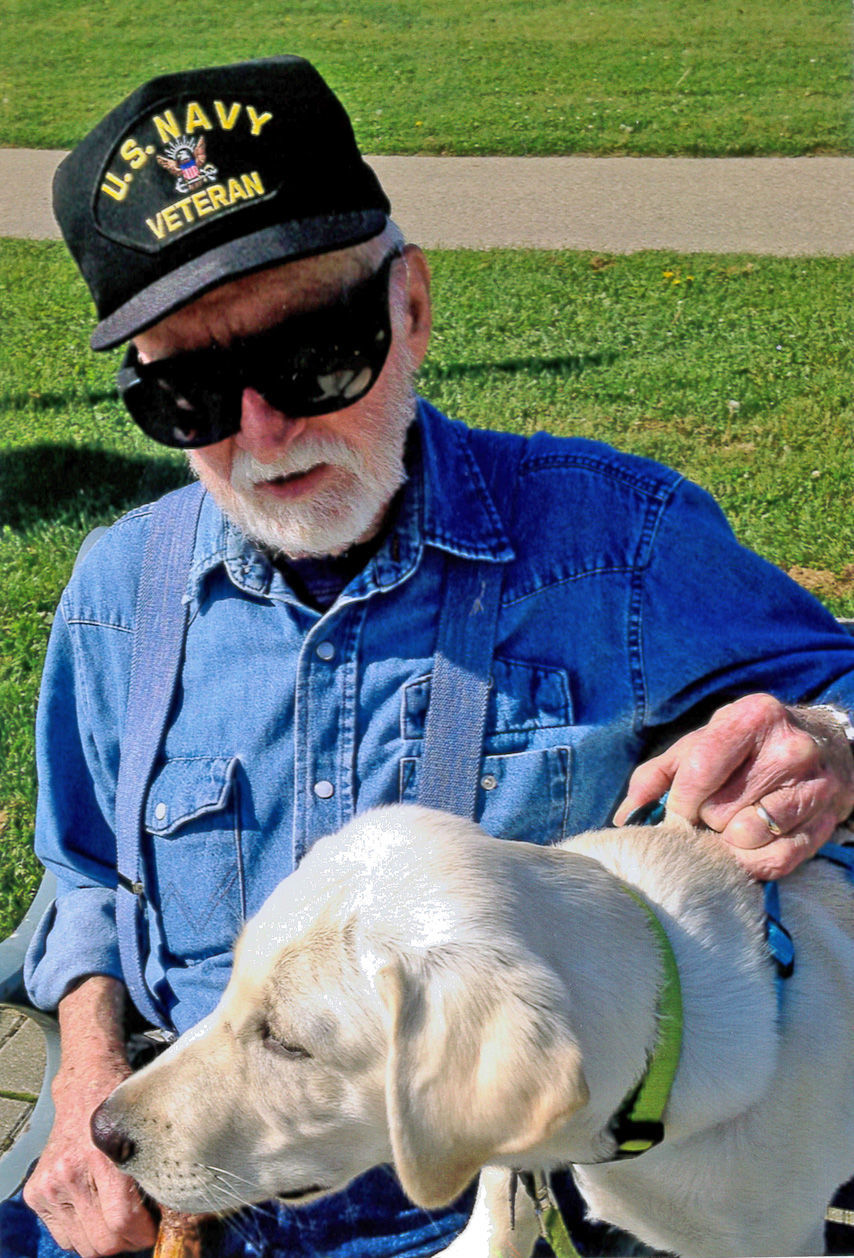 Mitch and dog